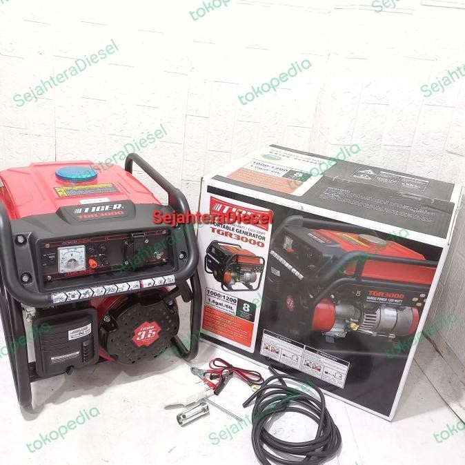 Genset Tiger Tgr3000 4Tak 1200Watt//Generator 1200Watt Tiger