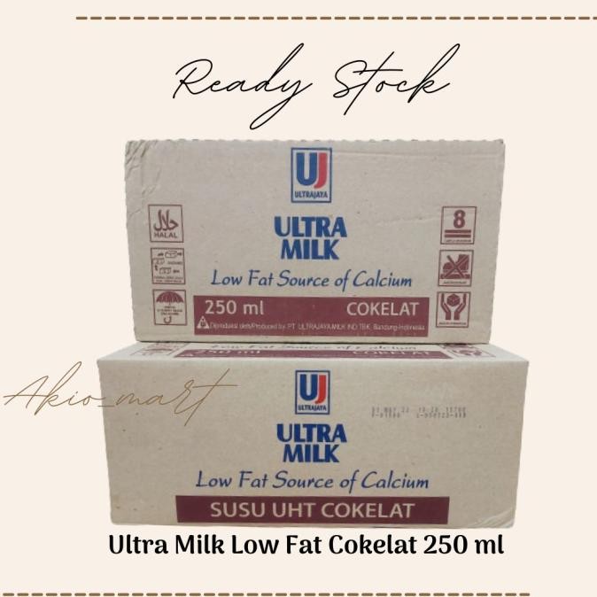 

Terlaris Susu Uht Ultra Milk Low Fat Source Of Calcium 250 Ml 1 Karton / Dus Ready Stok