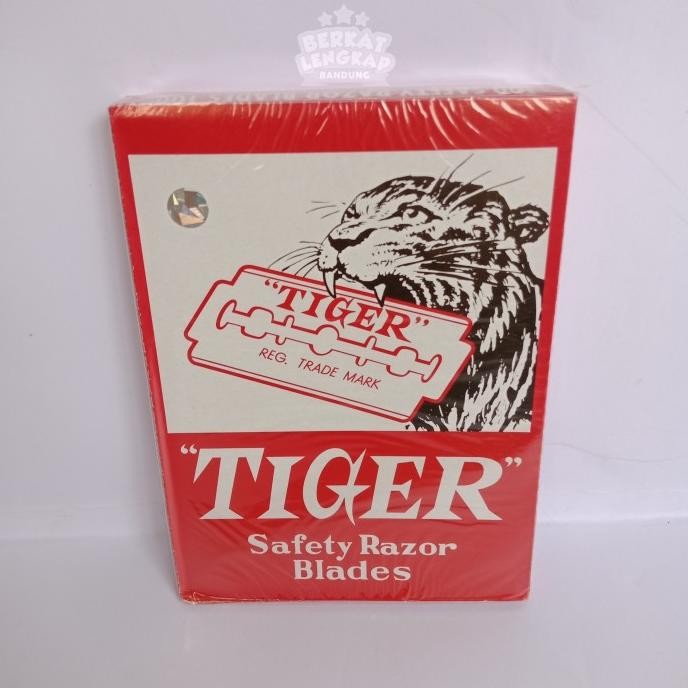 

Berkualitas Silet TIGER ASLI Hologram / Mata Pisau Cukur TIGER (100 pcs)