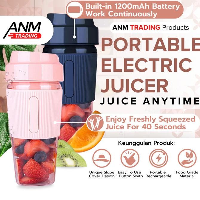

Berkualitas Blender Portable Juicer Wireless Juicer Mini 300 mL 6 Mata Pisau