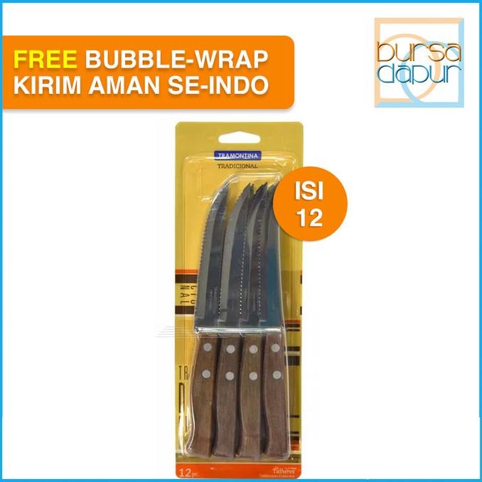 

Berkualitas Bursa Dapur Tramontina Tradicional Pisau Steak Set 12 Pcs