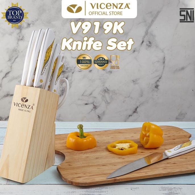 

Berkualitas Vicenza Stainless Steel Knife Set - Pisau Set V919K Padi