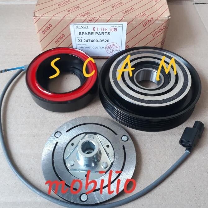 ori - alat mobil magnet clutch ac honda mobilio hrv brv 5pk original