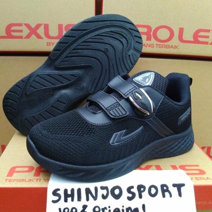 ori - sepatu sekolah new era magnet perekat original anak sd smp hitam polos