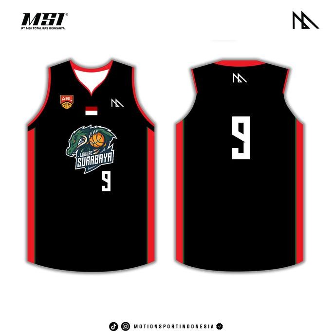 JERSEY BASKET MSI - LOUVRE ABL 2023 BLACK