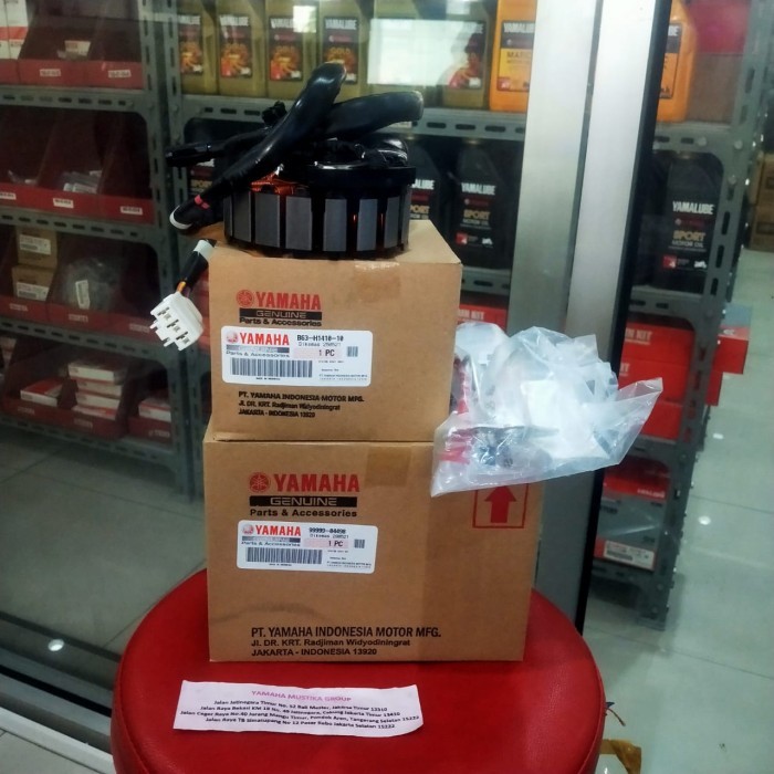 Spull Aerox Kabel panjang + breket Original Yamaha