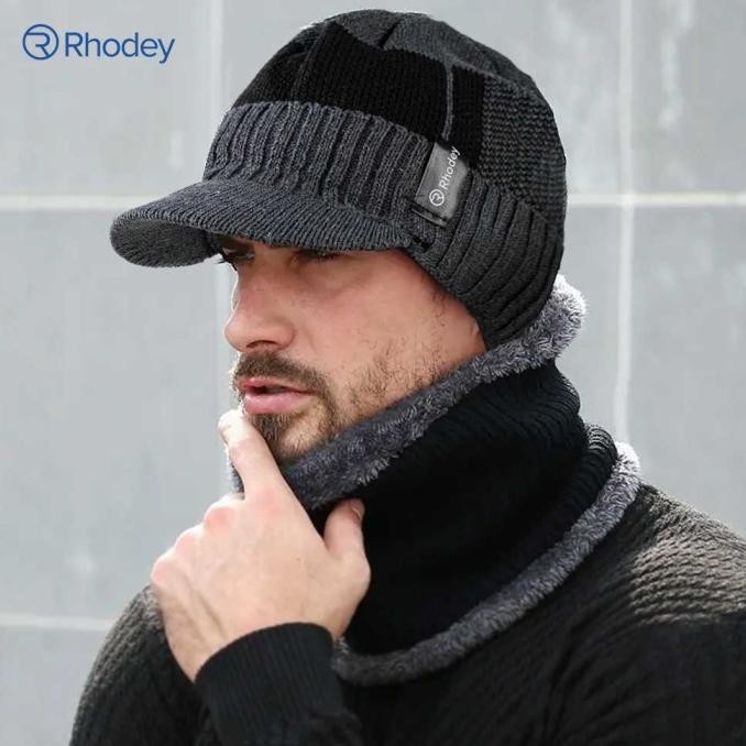 TOPI KUPLUK HANGAT RAJUT PRIA WANITA WOOL BEANIE HAT WINTER GUNUNG
