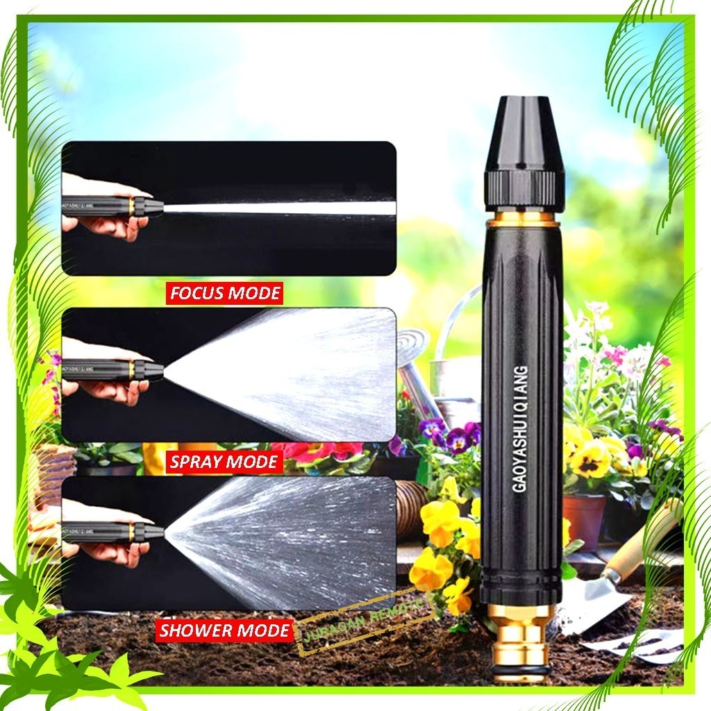 Semprotan Air Kuningan Upgrade Hose Nozzle Spray Steam Semprotan Taman Motor Mobil - Spray Steam Sem