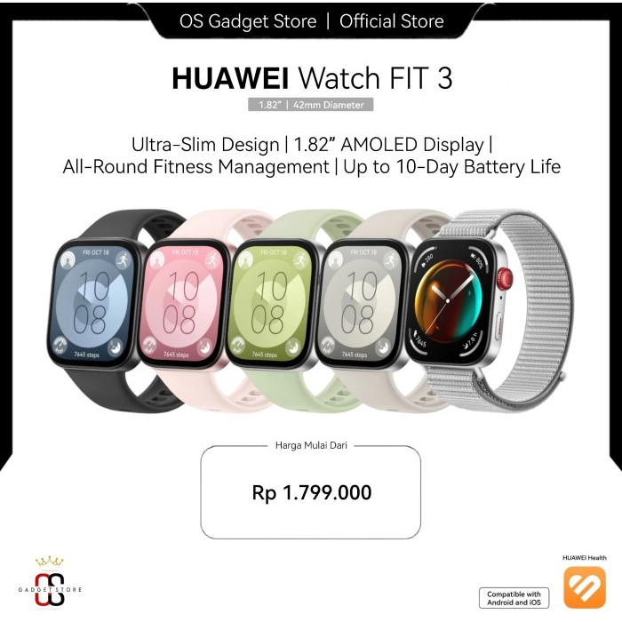 [ NEW ARRIVAL ] HUAWEI Watch FIT 3