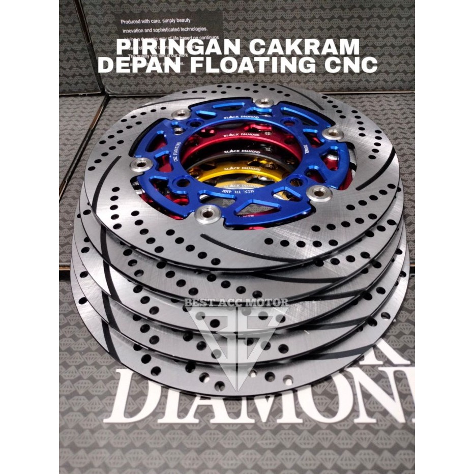 Piringan Cakram Depan 260MM NMAX AEROX PCX BEAT VARIO CNC Floating Premium PIRINGAN CAKRAM BLACK