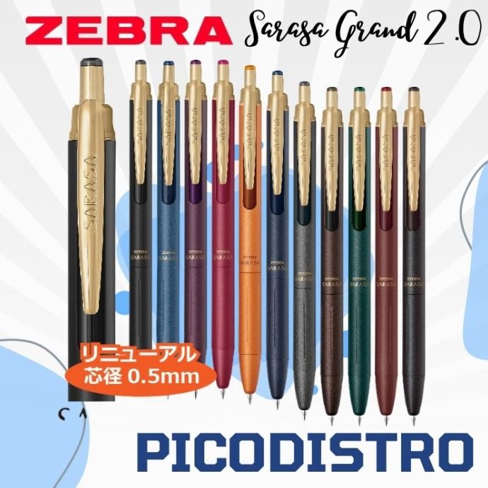 

TERMURAH - Pulpen ZEBRA Sarasa Grand Vintage 2 Renewal Gel Ballpoint Rollerball Pen / Pulpen Gel Grand Sarasa JJ57