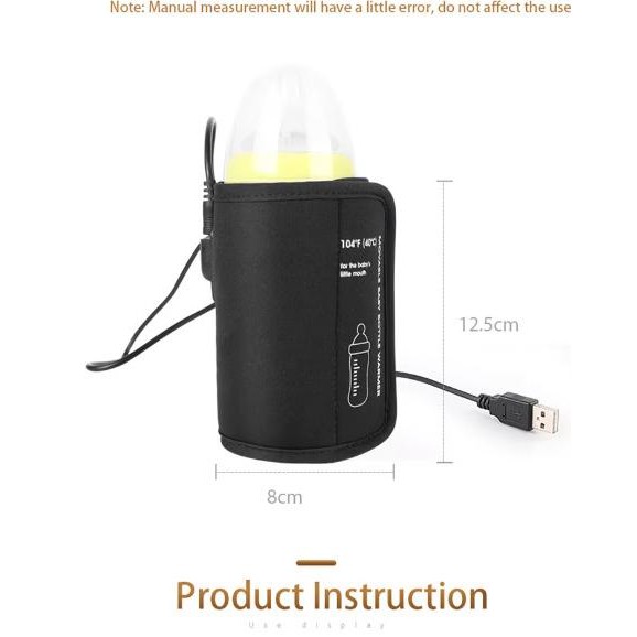 Penghangat Botol Susu Bayi USB Portable Bottle Warmer Rechargeable VIP