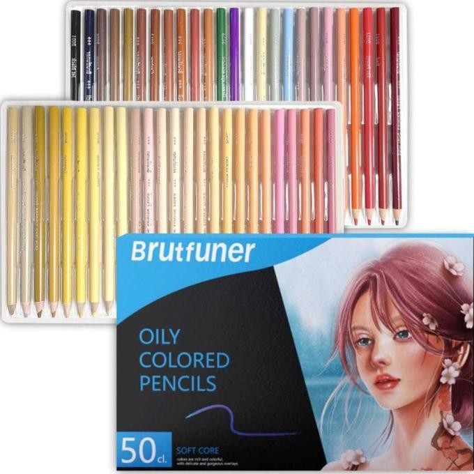 

BRUTFUNER OIL COLOR PENCIL/PENSIL WARNA SKIN TONE 50CLR