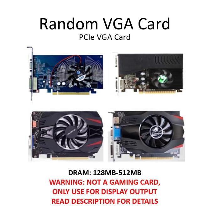 TERLARIS - Random VGA GPU Second Low-End Bekas VGA HDMI PCIe Graphics Card