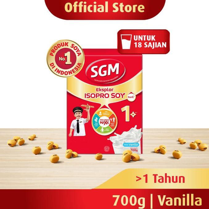 

Sgm Eksplor Isopro Soy 1+ Vanilla Susu Pertumbuhan 700Gram (Ald)