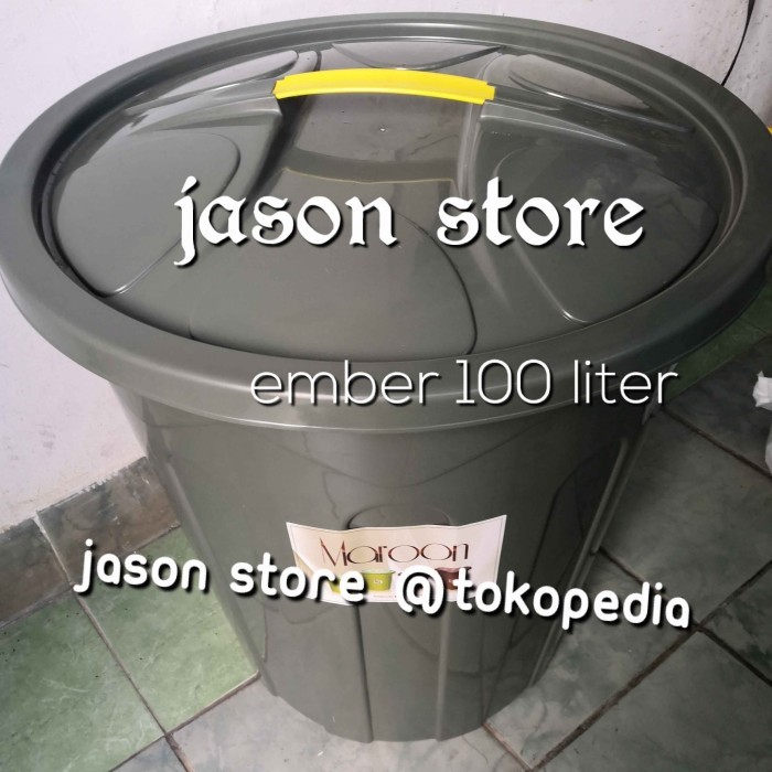 Ember besar 100 liter/Ember abu besar 100 liter/Ember plastik
