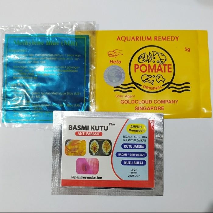 Paket Obat Karantina Ikan Koi / Goldfish / Mas Koki / Ikan Hias