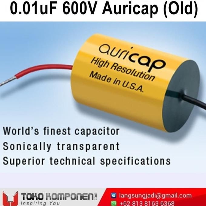 0.01Uf 600V Auricap Metalized Polypropylene Capacitor Mkp 10Nf 0,01Uf