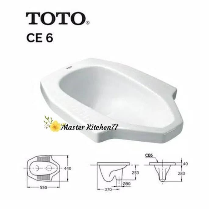 Miliki Closet / Kloset Jongkok Toto Ce 6 / Toto Ce6 / Putih / Untuk Lt.2