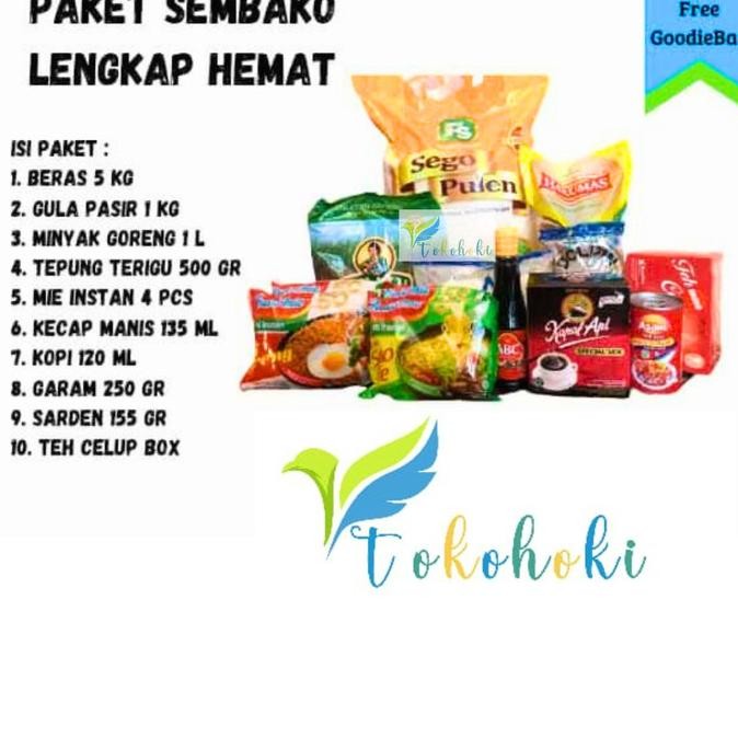 TERBARU PAKET SEMBAKO LENGKAP HEMAT BERAS 5KG KODE 583