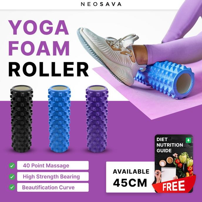 

TERSEDIA NEOSAVA SPIKY YOGA FOAM ROLLER MASSAGE ROLER ROLLERS ROL BUSA PIJAT GYM MUSCLE RECOVERY FITNESS OLAHRAGA PRIA WANITA PILATES