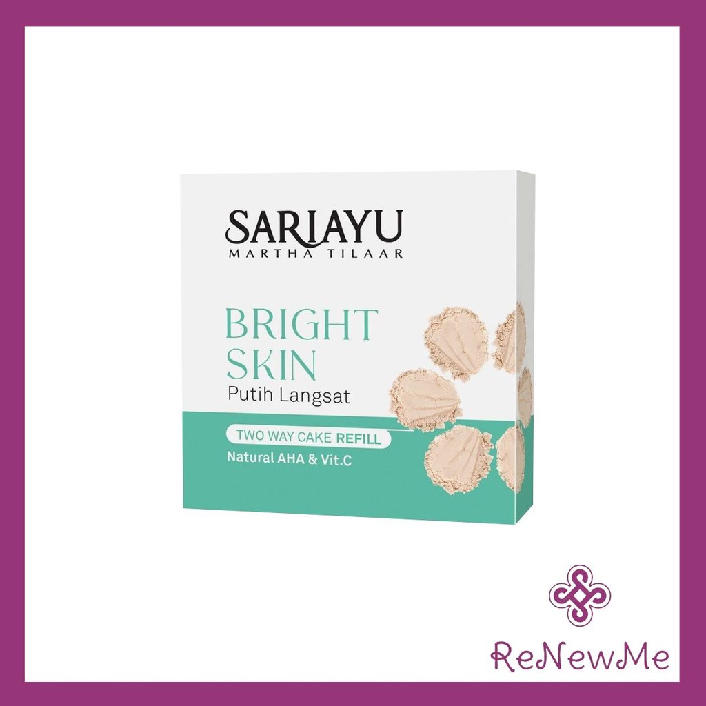 Refill Bright Skin Two Way Cake Sariayu Bedak Padat