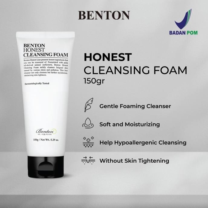 

TERSEDIA BENTON HONEST CLEANSING FOAM 150GR