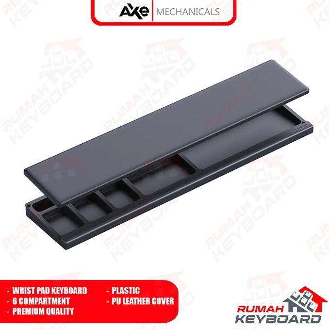 

TERSEDIA HAND WRIST PAD - WRIST PAD - ERGONOMIC MEMORY FOAM - 6 CCOMPARTMENT - PU LEATHER COVER - BANTAL TANGAN