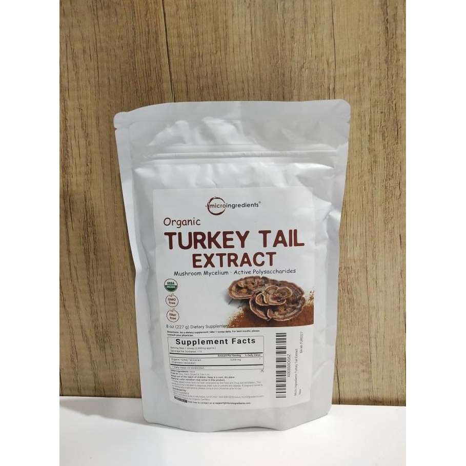 

Micro Ingredients Organic Turkey Tail Extract 2000 Mg 227 Gr
