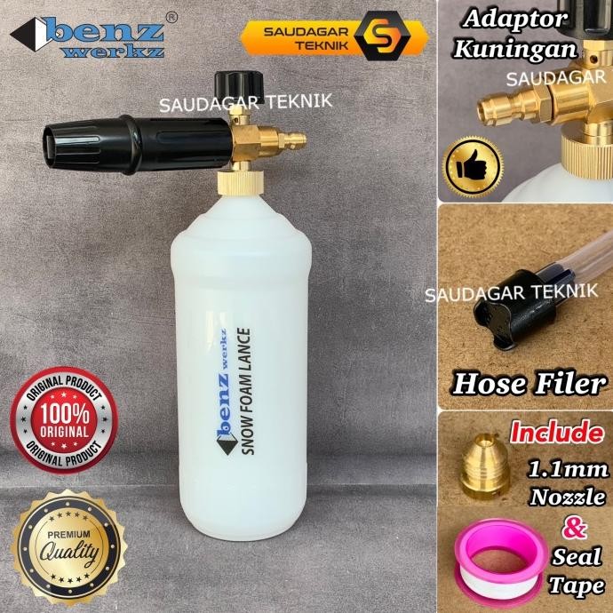 

TERSEDIA FOAM LANCE BENZ QUICK RELEASE ORIGINAL TABUNG SALJU SNOW FOAM
