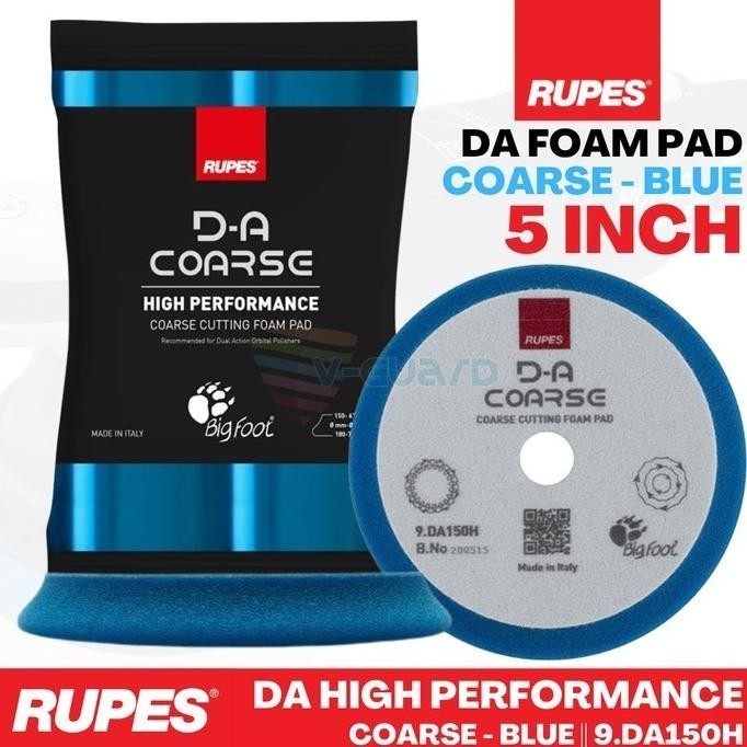 

TERSEDIA RUPES DA FOAM PAD 5" INCH DA150H, BUSA MESIN POLES DUAL ACTION 5INCH