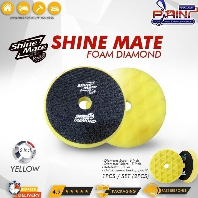 

TERSEDIA SHINEMATE BUSA POLES DIAMOND FOAM PAD 6 INCH - ALL COLOURS