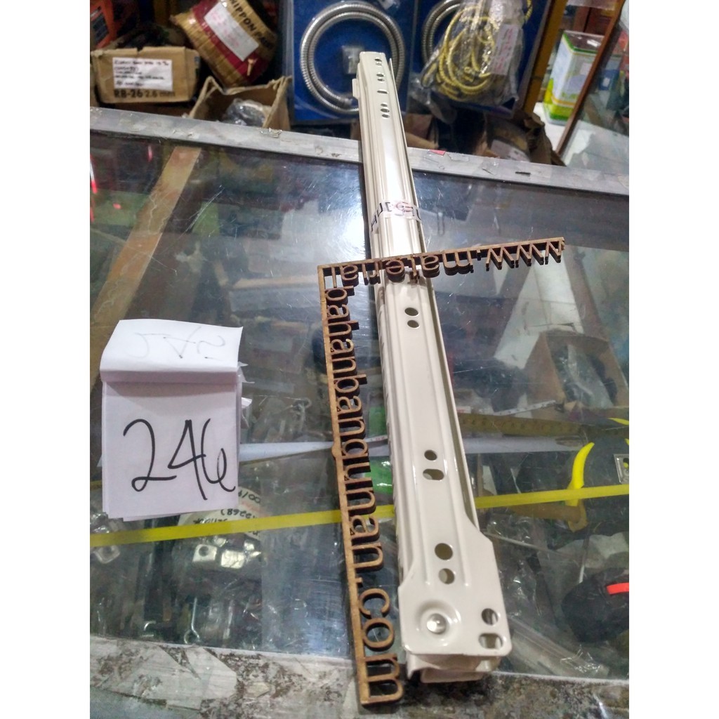 rell laci sliding roda 400 mm tarikan meja komputer laptop huben DISKON7