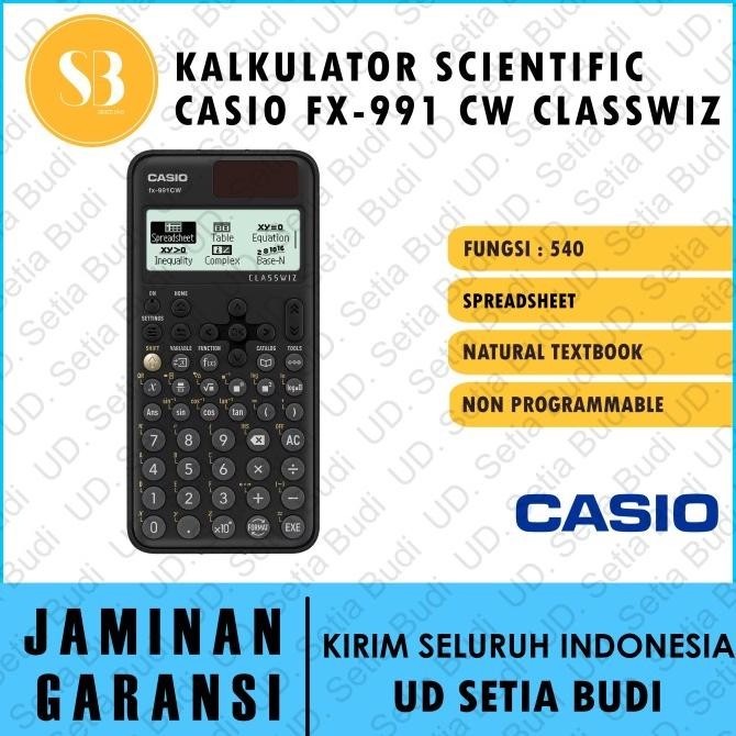 

Kalkulator Scientific Casio FX-991CW Classwiz Asli dan Bergaransi