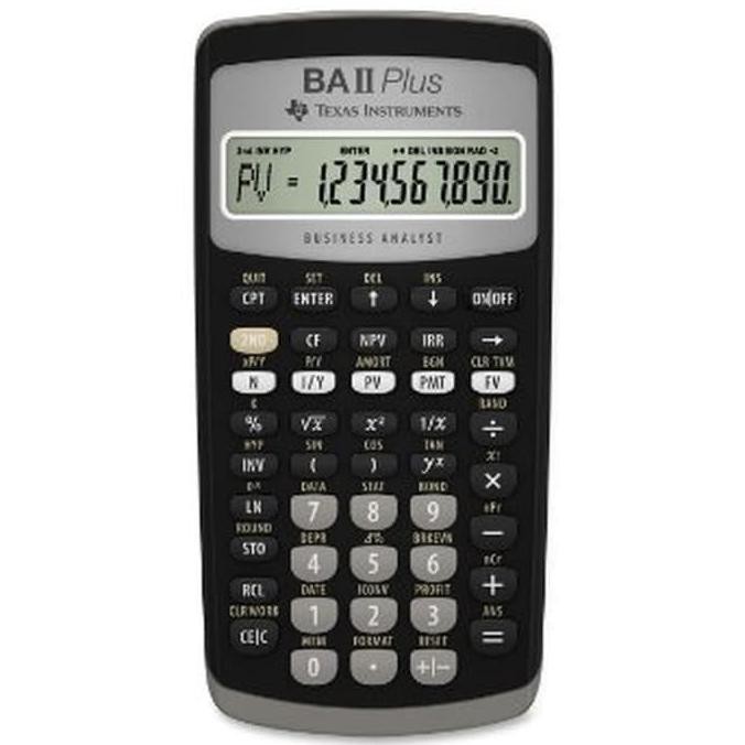 

BEBAS ONGKIR - TEXAS INSTRUMENTS BA II PLUS Standard - Kalkulator Keuangan FINANCE