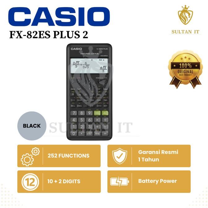 

TERBARU - KALKULATOR SCIENTIFIC CASIO FX 82ES PLUS 2ND EDITION