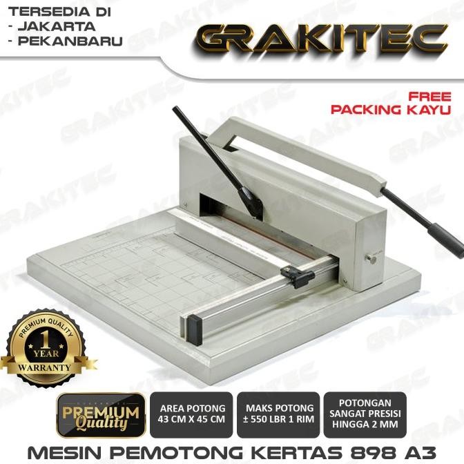 

NEW Mesin Pemotong Kertas 898 A3 ( Upgrade dari Seri 888 ) + Kaki Meja