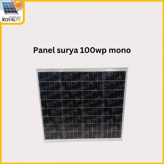 Panel surya 100wp mono, solar panel 100wp solar cell 100wp