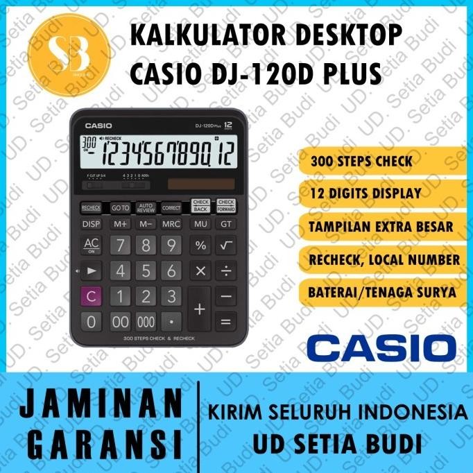 

NEW Kalkulator Casio DJ-120D Plus Asli dan Bergaransi