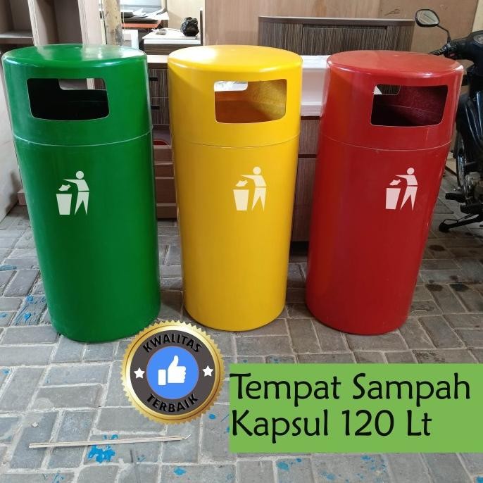 Miliki Tempat Sampah Kapsul/Tempat Sampah Besar/Tong Sampah Fiberglass