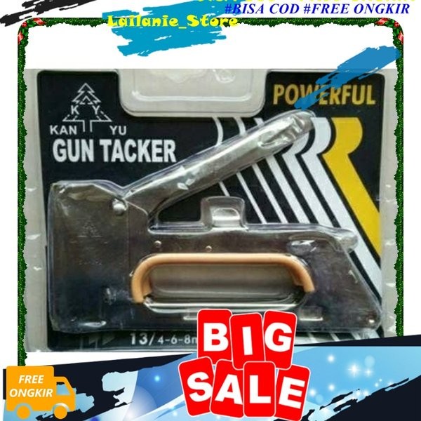

Terlaris Staples Gun Tacker Isi Tembak Manual Stapler Staples Gun Tembak Jok Kulit Motor / Gun