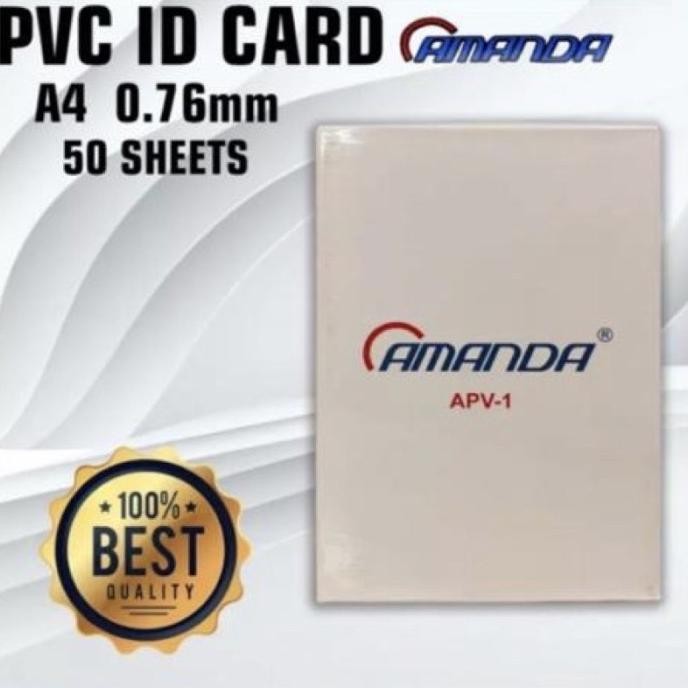 

TERLARIS - PVC ID CARD AMANDA 50 SHEET UNTUK 500 KARTU