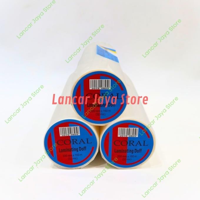 

TERMURAH - Plastik Laminating Hombo Roll Matte 330mm x 32Mic x 150m