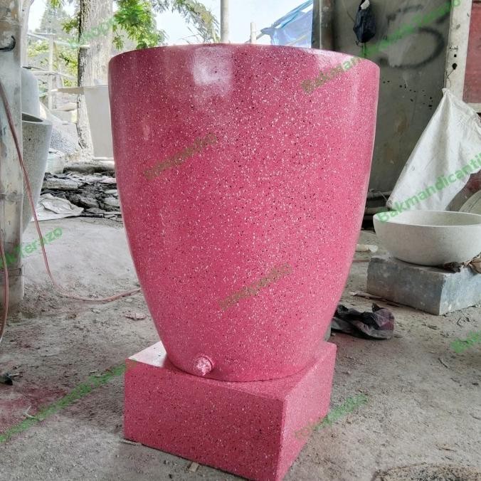 Diskon Bak Mandi Terazzo Pink Sweet Minimalis