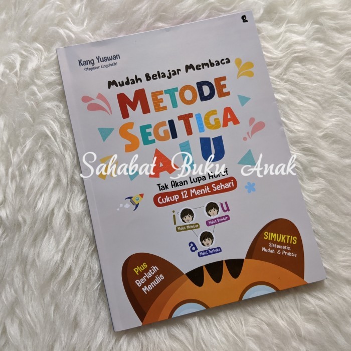 Buku Mudah Belajar Membaca metode segitiga AIU Anak PAUD TK