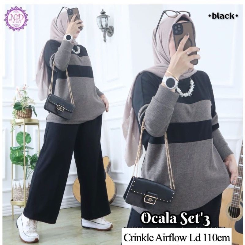 Stln Cewek Stelan Kaos Secel Longtunik 1 Stel Perempuan Kekinian Import Stln Premium Stlan Terbaru 2