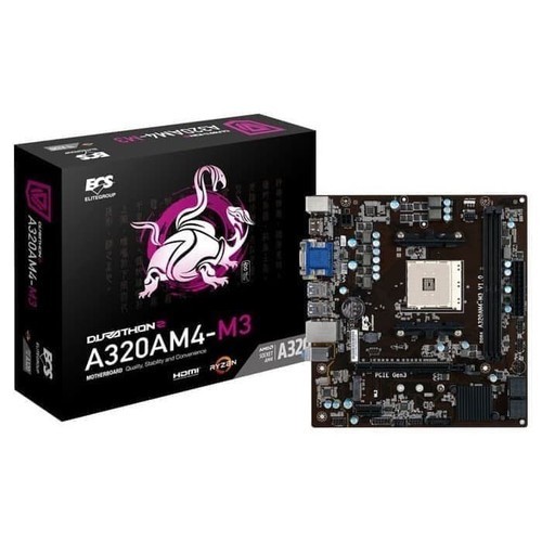 BISA GOSEND MOTHERBOARD ECS A320AM4-M3D AMD AM4 RYZEN / ATHLON A320M