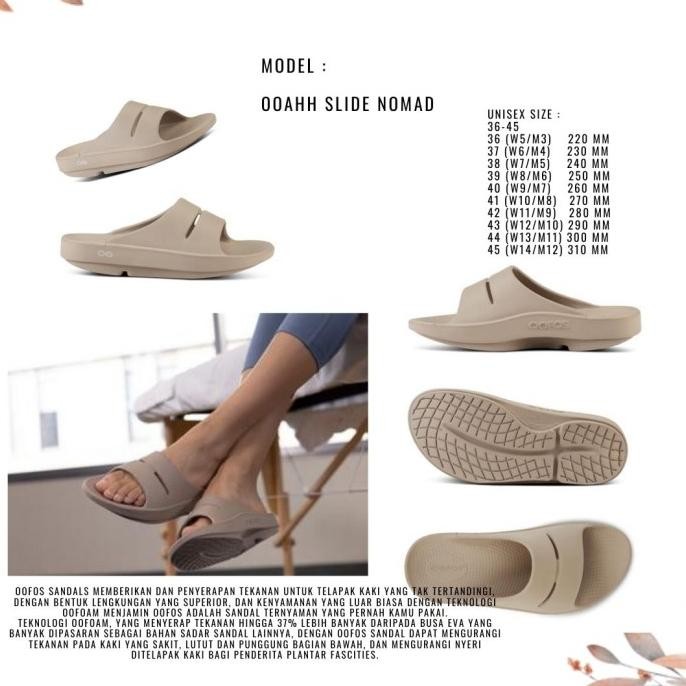 Jual Ooahh Slide Unisex (Oofos) U.Recovery Dan Membantu Plantar Fascities