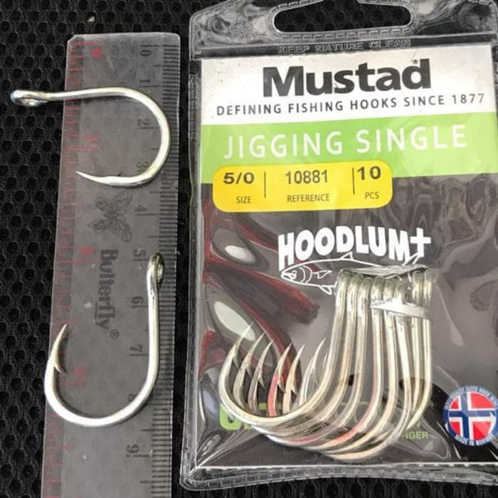 Mustad Jigging Hook Size 1/0; 3/0; 5/0