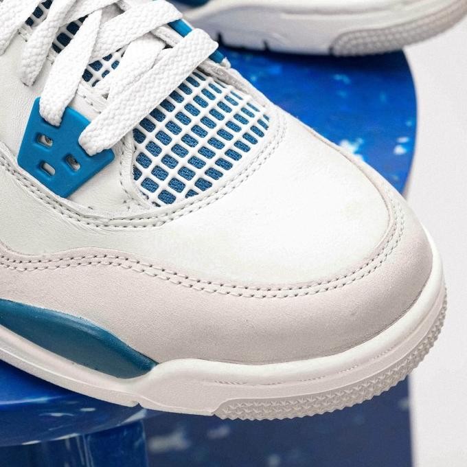 Jual Air Jordan 4 Retro Military Blue 2024 Gs (100% Authentic)